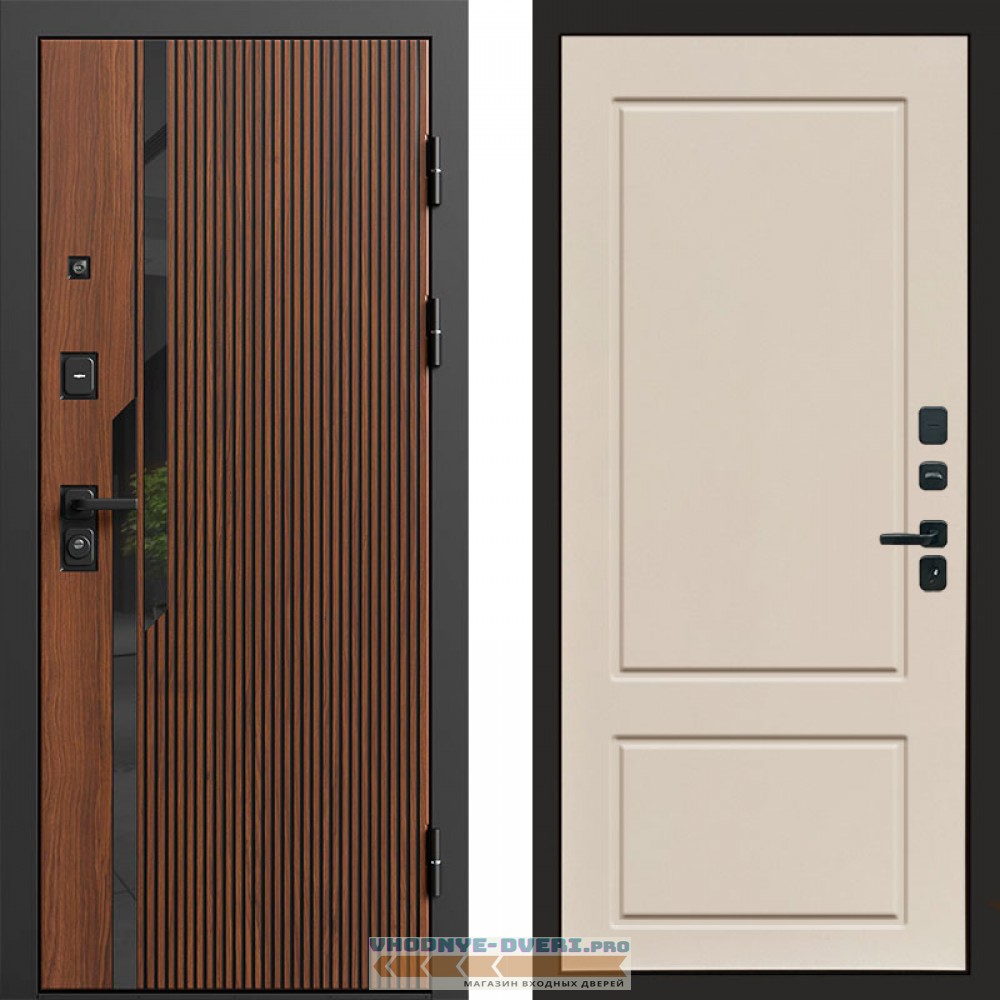 Дверь входная Termo Door Флекс Бетон Марсель Слоновая кость